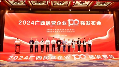 喜报！CA88官方网站在“2024广西民营企业100强颁布会”上荣获三项大奖
